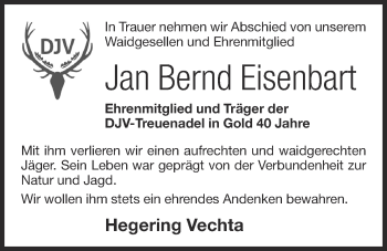Anzeige von Jan Bernd Eisenbart von OM-Medien