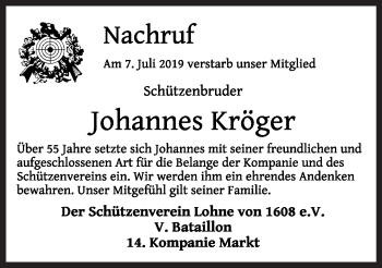Anzeige von Johannes Kröger von OM-Medien