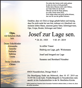 Anzeige von Josef zur Lage von OM-Medien