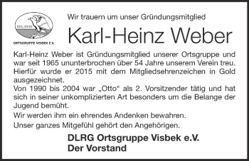 Anzeige von Karl-Heinz Weber von OM-Medien
