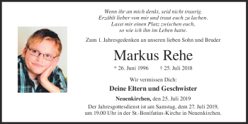 Anzeige von Markus Rehe von OM-Medien