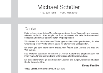 Anzeige von Michael Schüler von OM-Medien