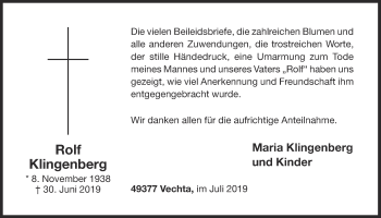 Anzeige von Rolf Klingenberg von OM-Medien