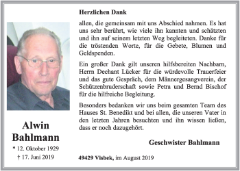 Anzeige von Alwin Bahlmann von OM-Medien