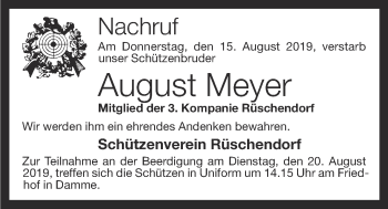 Anzeige von August Meyer von OM-Medien