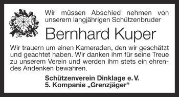 Anzeige von Bernhard Kuper von OM-Medien