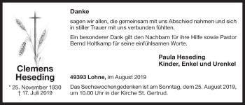 Anzeige von Clemens Heseding von OM-Medien