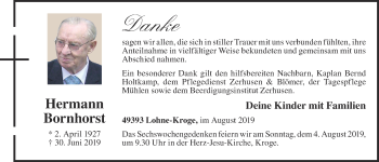 Anzeige von Hermann Bornhorst von OM-Medien