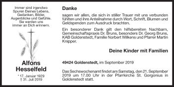 Anzeige von Alfons Hesselfeld von OM-Medien