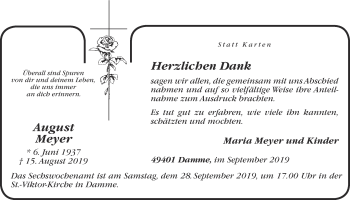Anzeige von August Meyer von OM-Medien