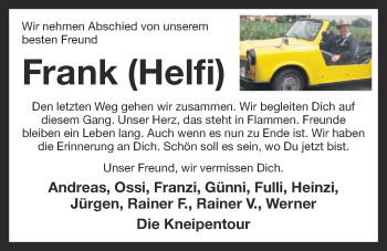 Anzeige von Frank Runnebaum von OM-Medien