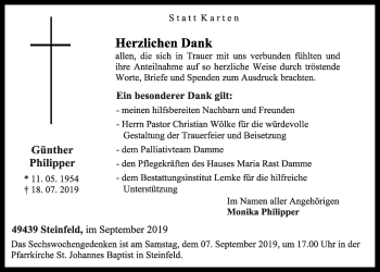 Anzeige von Günther Philipper von OM-Medien