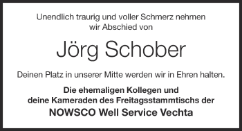 Anzeige von Jörg Schober von OM-Medien