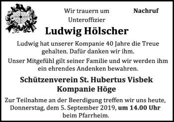 Anzeige von Ludwig Hölscher von OM-Medien