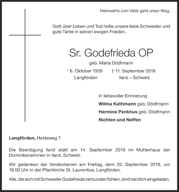 Anzeige von Maria Dödtmann von OM-Medien