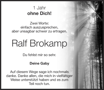 Anzeige von Ralf Brokamp von OM-Medien
