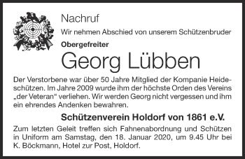 Anzeige von Georg Lübben von OM-Medien