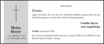 Anzeige von Heinz Hoyer von OM-Medien