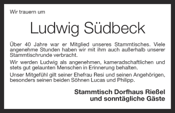 Anzeige von Ludwig Südbeck von OM-Medien