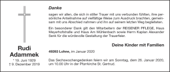 Anzeige von Rudi Adammek von OM-Medien