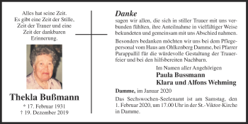 Anzeige von Thekla Bußmann von OM-Medien