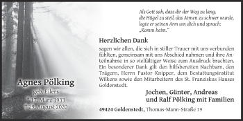 Anzeige von Agnes Pölking von OM-Medien