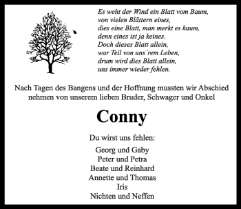 Anzeige von Conny Borgmann von OM-Medien