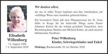 Anzeige von Elisabeth Willenborg von OM-Medien