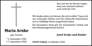 Anzeige von Maria Arnke von OM-Medien