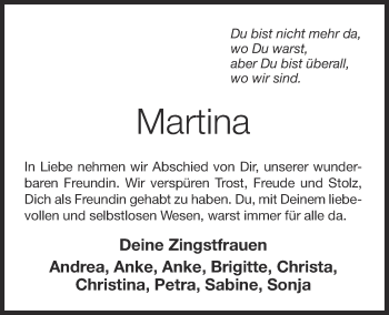 Anzeige von Martina Kenkel von OM-Medien