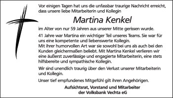 Anzeige von Martina Kenkel von OM-Medien