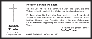 Anzeige von Renate Thiele von OM-Medien