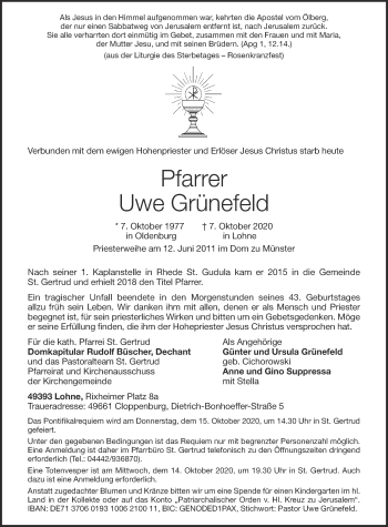 Anzeige von Uwe Grünefeld von OM-Medien