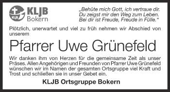 Anzeige von Uwe Grünefeld von OM-Medien