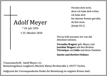 Anzeige von Adolf Meyer von OM-Medien