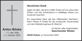 Anzeige von Anton Böske von OM-Medien