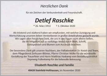 Anzeige von Detlef Raschke von OM-Medien
