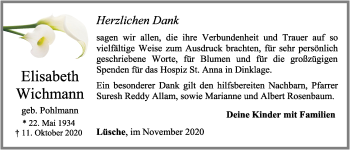 Anzeige von Elisabeth Wichmann von OM-Medien
