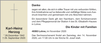 Anzeige von Karl-Heinz Herzog von OM-Medien