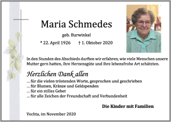 Anzeige von Maria Schmedes von OM-Medien