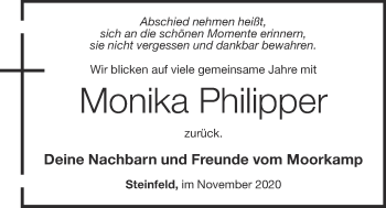 Anzeige von Monika Philipper von OM-Medien