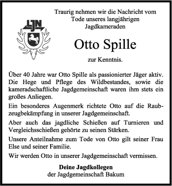 Anzeige von Otto Spille von OM-Medien