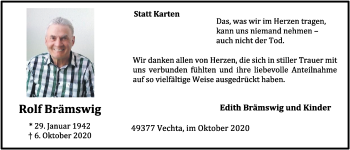 Anzeige von Rolf Brämswig von OM-Medien