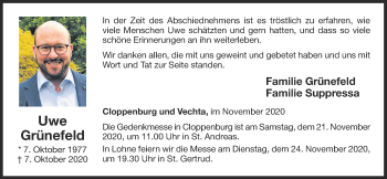 Anzeige von Uwe Grünefeld von OM-Medien