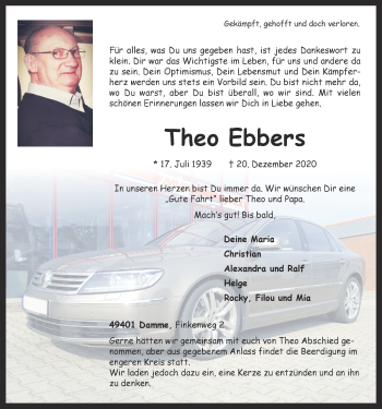 Anzeige von Theo Ebbers von OM-Medien