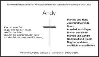 Anzeige von Andreas Schraad von OM-Medien