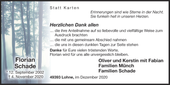 Anzeige von Florian Schade von OM-Medien