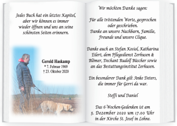 Anzeige von Gerold Haskamp von OM-Medien