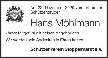 Anzeige von Hans Möhlmann von OM-Medien