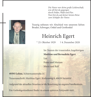 Anzeige von Heinrich Egert von OM-Medien